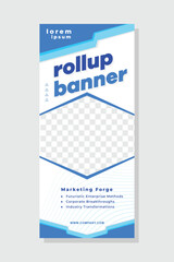 Roll up banner stand template design Vector EPS 10