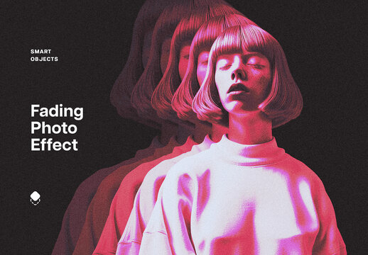 Multiplied Fading Photo Effect Mockup