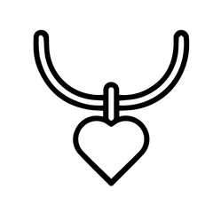 necklace line icon