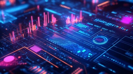 Obraz premium Digital Interface.