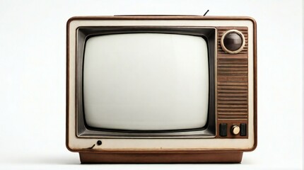 old tv set isolated