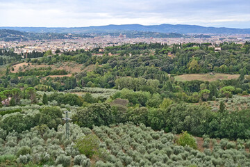Obraz premium Firenze dalle colline di Carmignano, Toscana