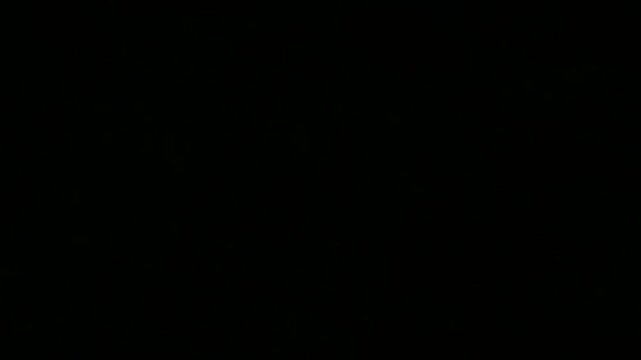 Dynamic particles in motion with a looping animated background featuring an alpha channel, ideal for a vibrant business transition or opening curtain effect
