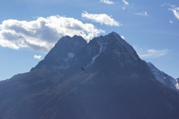 clouds over the mountains