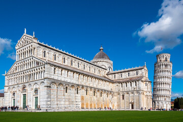 Naklejka premium Pisa Cathedral and Leaning Tower