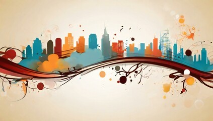 Obraz premium abstract background with splashes