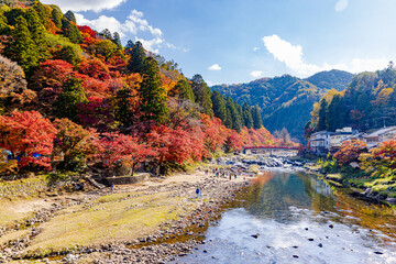 愛知県　香嵐渓の紅葉
