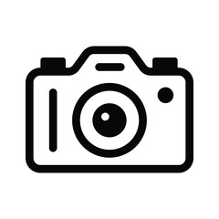 Camera vector design in modern and trendy style, photography device icon