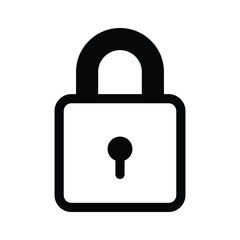 Lock vector design in modern style, creative icon of padlock