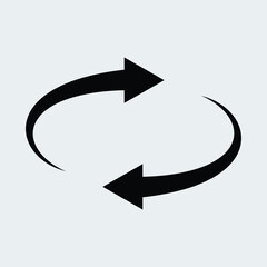 Rotate icon vector design stock illustration