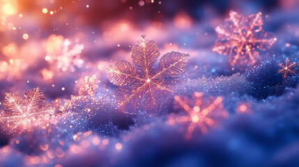 Plankton Glow Over Christmas Wonderland