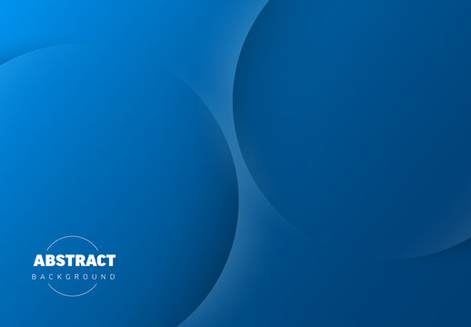 Abstract blue background made from two relief circles with place for your text