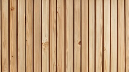 Wooden Panel Wall. Vertical Beige Pine Slats for Modern Design