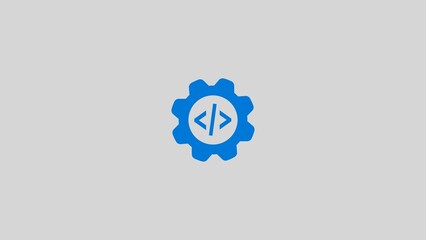 Programming Coding Icon - Setting Icon illustration
