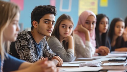 Children Listening and Learning in School Classroom