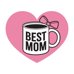  A vector illustration of a large blue mug-with white background