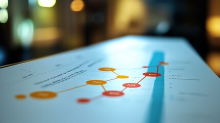 Close up of a white board with a flowchart.