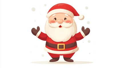 Santa Claus Cartoon White Background