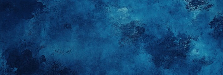 Dark Blue Watercolor Background of Night Sky Chaos