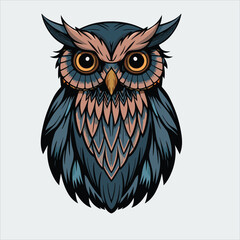 Owl vector illustration and art