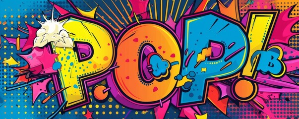 Obraz premium Playful pop art background with 
