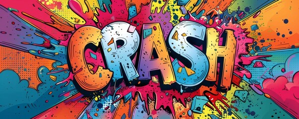 Obraz premium Colorful pop art background with 