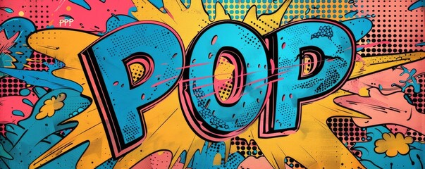 Obraz premium Abstract pop art background with 