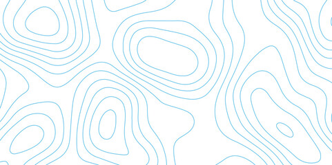 Abstract design with seamless pattern with lines topographic map. geographic mountain relief. the white on blue contours topography stylized height of the lines. geographic contour map paper texture.