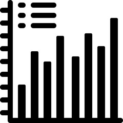 graph, bar graph, bar chart, stats, statistics Icon
