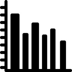 graph, bar graph, bar chart, stats, statistics Icon