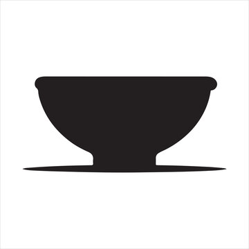 recommend clip art: Basin silhouette silhouette on white background
                    