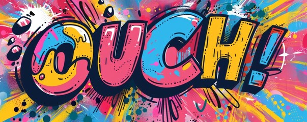 Obraz premium Energetic pop art background featuring 