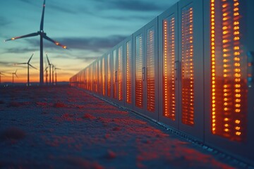 Server Farm at Sunset