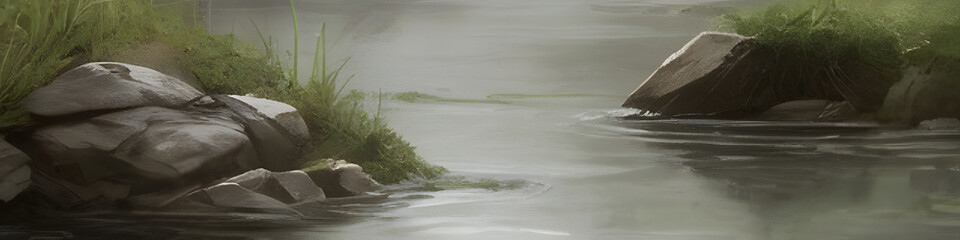 Natural green banner