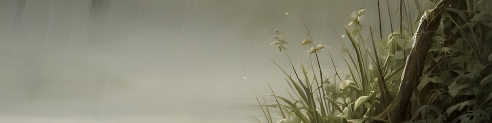 Natural green banner