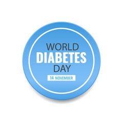 Vector Illustration of  World Diabetes Day.
