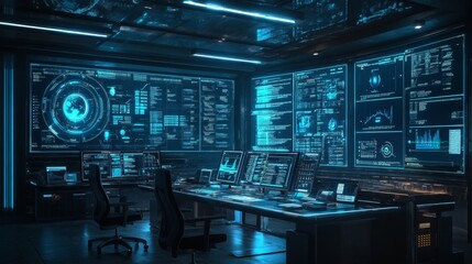 Futuristic Control Room.