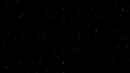 Abstract golden lighting background with gold color lights noise texture black background