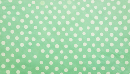 Polka Dot Pattern Green Background