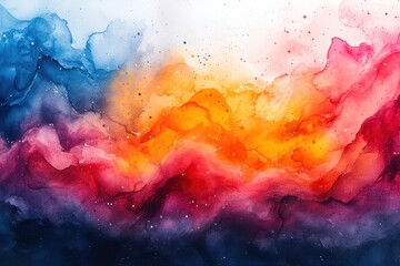 Fototapeta premium Vibrant Abstract Ocean Waves in Colorful Hues