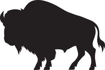 Black and white bull icon © md shakhawat husan