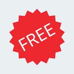 Free web button icon sticker, gratis, promotion design label