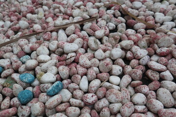 background of colorful stones design for joyful concept