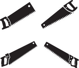 Saw silhouette, Saw icon, Saw vector, 