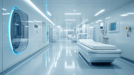 Hospital Corridor Interior.