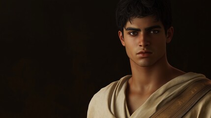 Obraz premium biblical setting, biblical clothes, biblical characters, ultra-realistic image