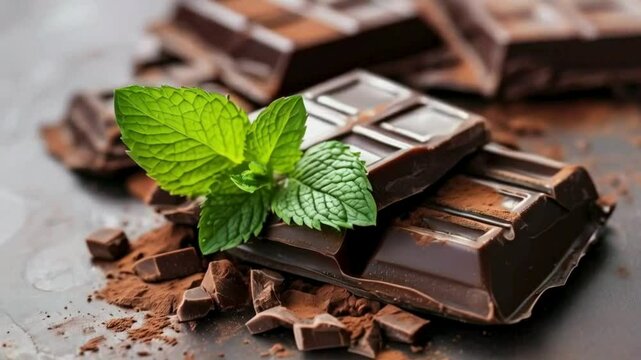 chocolate and mint