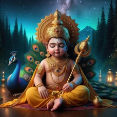 Cute Lord Murugan | Lord Kartikeya	
