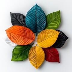 Fototapeta premium Colorful Leaf Design.
