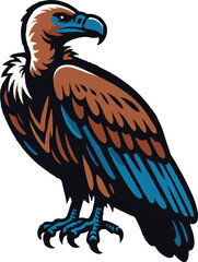 Obraz premium Black and color image of eagle, 